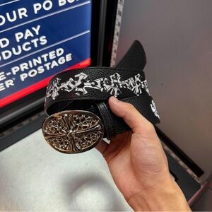 & Other Stories Black Belt with Silver Accents